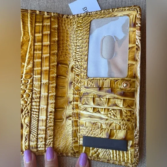 NWT Brahmin Ady in GOLDEN ROD Ombre Melbourne Wallet